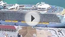 Круизный лайнер - Allure of the Seas, съемка с воздуха